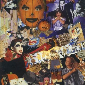 Painting titled "HALLOWEEN" by Therese Richard, Original Artwork