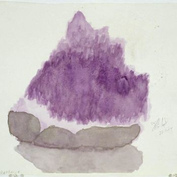Painting titled "AMETHYSTE" by Therese Richard, Original Artwork, Other