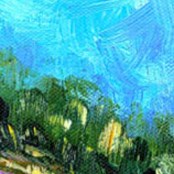 Painting titled "Tuscan Hillside Min…" by Riche Robertson, Original Artwork, Oil