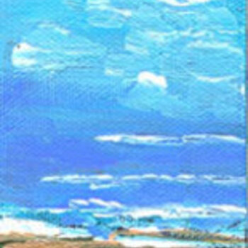 Pintura intitulada "Outer Banks Ocean M…" por Riche Robertson, Obras de arte originais, Óleo