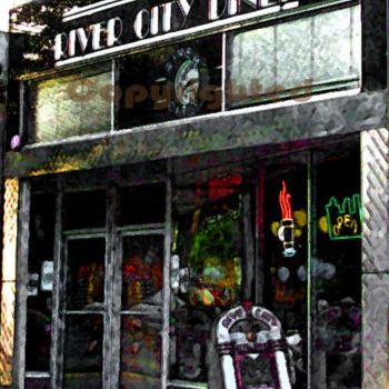 Fotografia zatytułowany „River City Diner” autorstwa Susan Lamson, Oryginalna praca