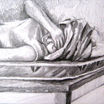 Drawing titled "Detail of figure dr…" by Richard-Elekwa, Original Artwork