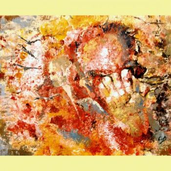 Pittura intitolato "Pensieri laceranti" da Rico1103, Opera d'arte originale
