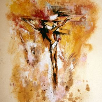 Pittura intitolato "Cristo e...........…" da Rico1103, Opera d'arte originale
