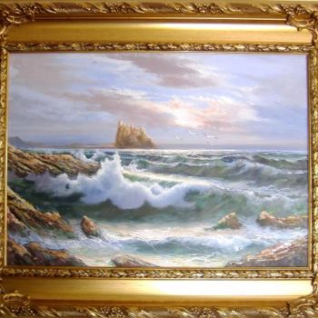 Pittura intitolato "Ischia Castello Ara…" da Rico1103, Opera d'arte originale