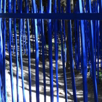 Photography titled "blue fence" by Ricopic, Original Artwork