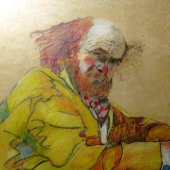 Peinture intitulée "gg-clown-3.jpg" par Gérard Riesenmey, Œuvre d'art originale