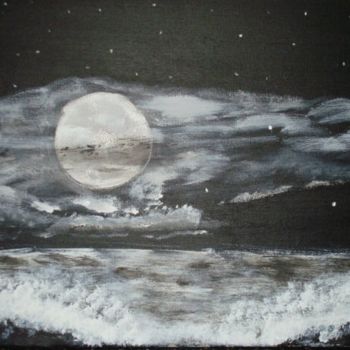 Pittura intitolato "sogno di una notte.…" da Aldo Riflettivo, Opera d'arte originale