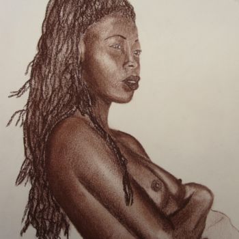 Dibujo titulada "Margaud" por Rifre, Obra de arte original, Pastel