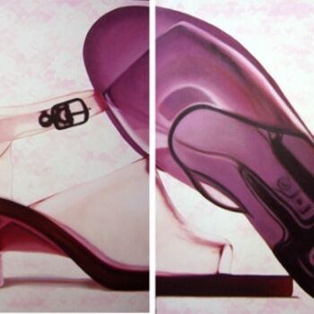 Painting titled "jelly shoes" by Rigel Herrera, Original Artwork