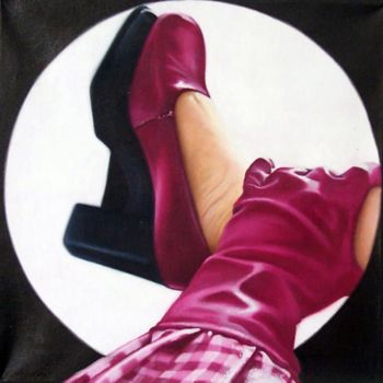 Painting titled "shoelover" by Rigel Herrera, Original Artwork