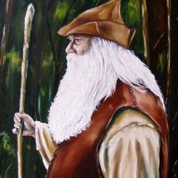 Painting titled "The Highwayman (ori…" by Steven Riggs, Original Artwork