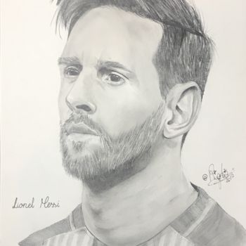 Drawing titled "LIONEL MESSI Fc Bar…" by Righi-Draw, Original Artwork, Pencil