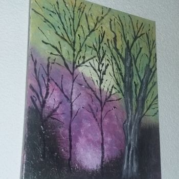 Peinture intitulée "arbre" par Souad Tisserand, Œuvre d'art originale, Acrylique Monté sur Châssis en bois