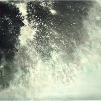 Malerei mit dem Titel "IL PLEUT DU VERT *…" von Rikka Ayasaki, Original-Kunstwerk, Öl