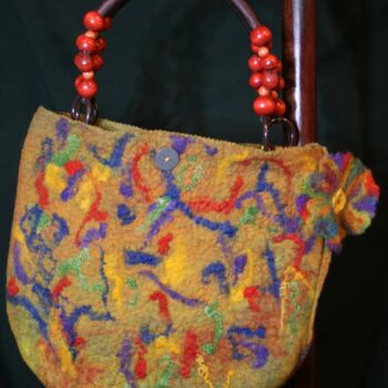 Art textile intitulée "Tasche #5" par Rikky, Œuvre d'art originale, Fibre Textile