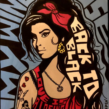 Pintura titulada "Amy" por Rikpen, Obra de arte original, Acrílico