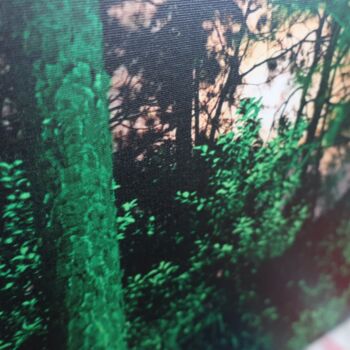 Painting titled "RIKXECOM Green Wood…" by Rikxecom, Original Artwork, Acrylic