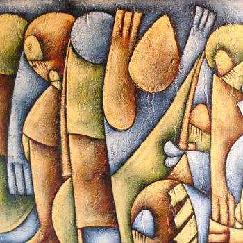 Pintura titulada "urla al cielo" por Malè, Obra de arte original, Oleo