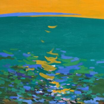 Картина под названием "The Lake" - Rima Azatyan, Подлинное произведение искусства, Масло