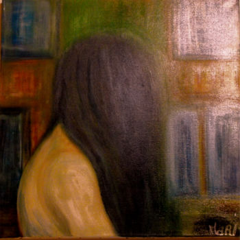 Malerei mit dem Titel "la fille d'o" von Mari, Original-Kunstwerk, Öl