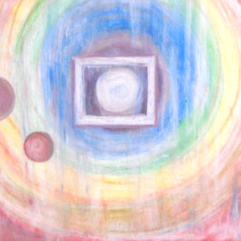 Pintura intitulada "planete" por Mari, Obras de arte originais, Pastel