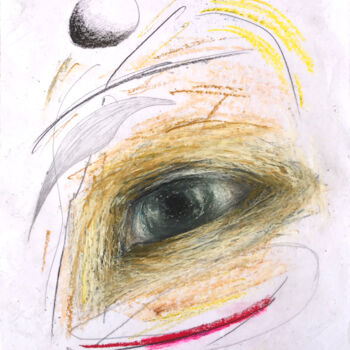 Drawing titled "Flow in simple thin…" by Rimi Sihe, Original Artwork, Pastel