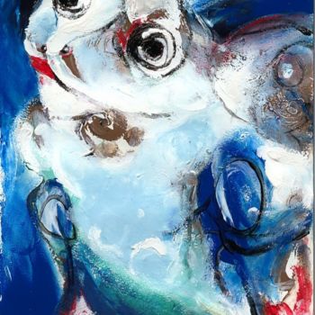Painting titled "untitled-scanned-01…" by Ilina, Original Artwork, Acrylic