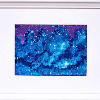 Peinture intitulée "BLUE FOREST, abstra…" par Rimma Savina, Œuvre d'art originale, Acrylique