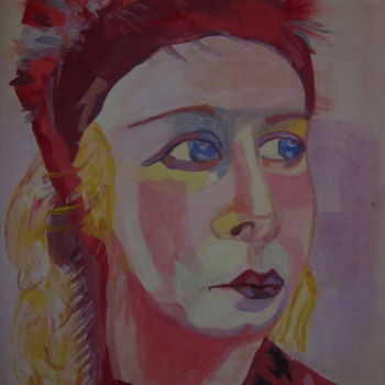 Schilderij getiteld "Art 18" door Arina Art, Origineel Kunstwerk, Gouache