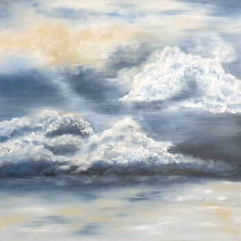 绘画 标题为“Cloud without Rain” 由Ritzi, 原创艺术品, 油 安装在木质担架架上