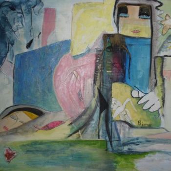 Peinture intitulée "je suis" par Rina Curiel, Œuvre d'art originale