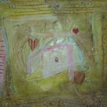 Pintura intitulada "le centre de soi" por Rina Curiel, Obras de arte originais
