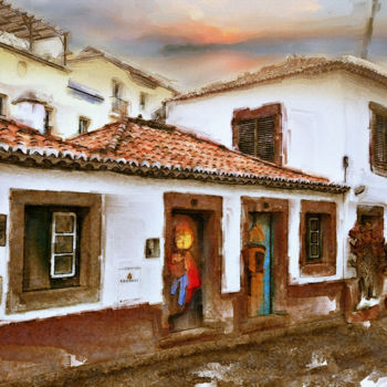 Digital Arts titled "Funchal" by Rinaldo Mendes, Original Artwork, Digital Painting
