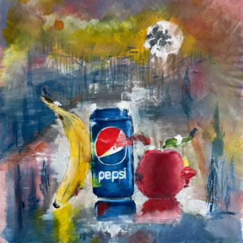 Malerei mit dem Titel "Pepsi" von Rinalds Vanadzins, Original-Kunstwerk, Acryl