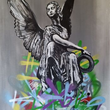 Painting titled "Angel XO" by Rinalds Vanadzins, Original Artwork, Acrylic