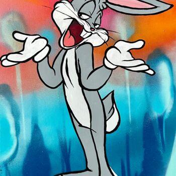 Картина под названием "Dreamy Bugs Bunny" - Rinalds Vanadzins, Подлинное произведение искусства, Акрил