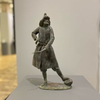 Rzeźba zatytułowany „Mergen” autorstwa Rinat Khusnutdinov, Oryginalna praca, Brąz