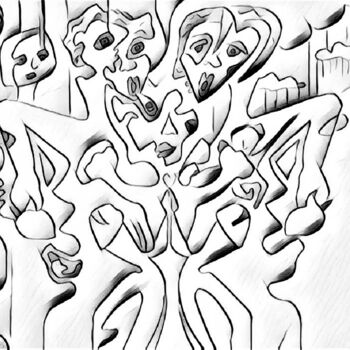 Gravures & estampes intitulée "le fantasme" par Rino Vale, Œuvre d'art originale, Impression numérique