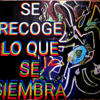 印花与版画 标题为“se recoge” 由Rino Vale, 原创艺术品, 数字打印