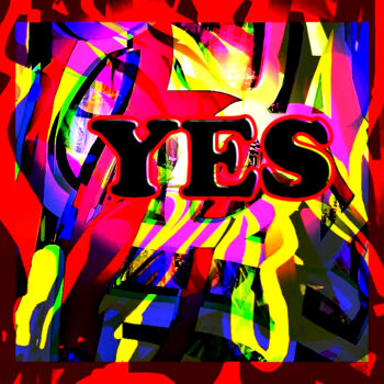 Peinture intitulée "yes i" par Rino Vale, Œuvre d'art originale, Acrylique