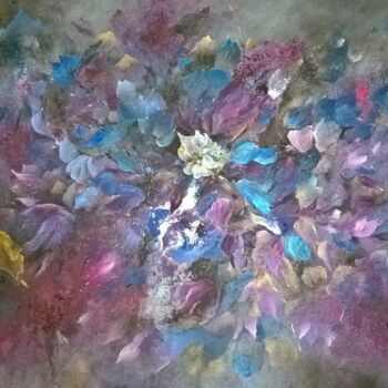 Painting titled "glycine2.jpg" by Rita Cau, Original Artwork, Oil