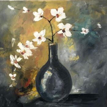 Pintura titulada "Орхидеи" por Margarita, Obra de arte original, Oleo