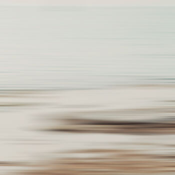 Photography titled "Seashore in the mis…" by Rita Kapitulski, Original Artwork, Digital Photography