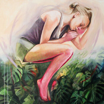 Peinture intitulée "sem título" par Rita Melo, Œuvre d'art originale, Huile