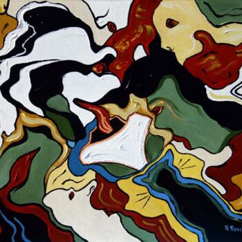 Peinture intitulée "Séduction" par Rita Revil, Œuvre d'art originale, Huile