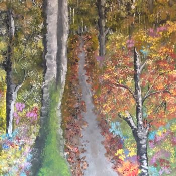 「Meditation Pathway」というタイトルの絵画 Rita Petracheによって, オリジナルのアートワーク, アクリル
