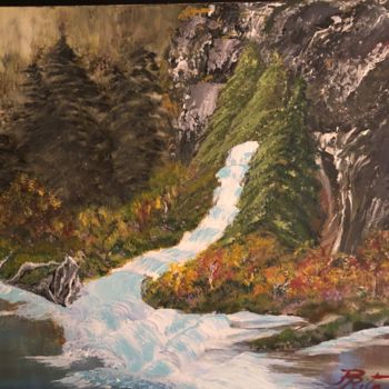 「Mountain Landscape」というタイトルの絵画 Rita Petracheによって, オリジナルのアートワーク, アクリル