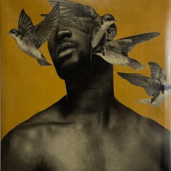 Peinture intitulée "Blind in the freedo…" par Ritchelly Oliveira, Œuvre d'art originale, Acrylique Monté sur Châssis en bois