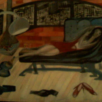 Peinture intitulée "penthouse peace" par Rize Art, Œuvre d'art originale, Huile